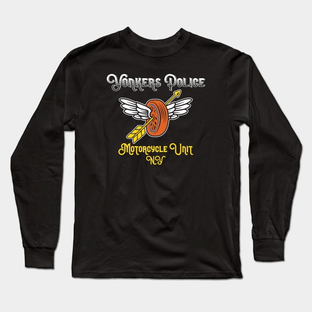 Yonkers Police Department Motorcycle Unit Long Sleeve T-Shirt by JP